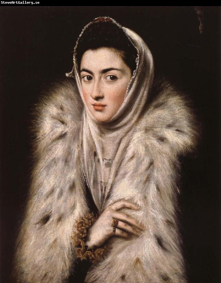 El Greco Lady in a fur wrap